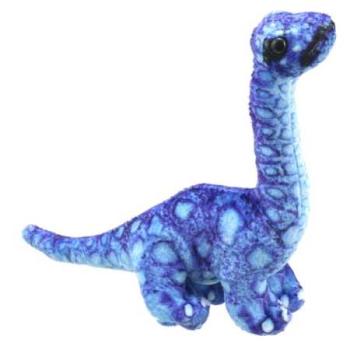 Fingerpuppe Brontosaurus blau